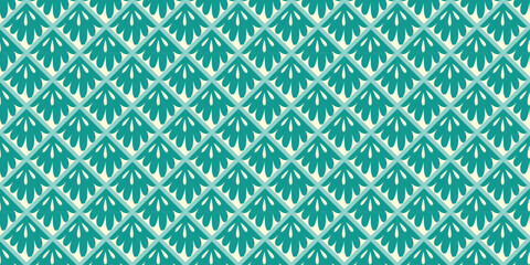 Teal Geometric Pattern Seamless Design