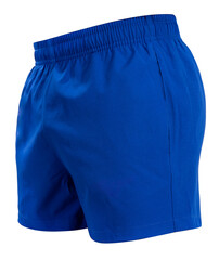 Blue Running Shorts Clothing isolated on white background, Running sports shorts on White With...