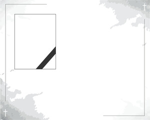 Professional digital funeral template in AI format. Fully customizable