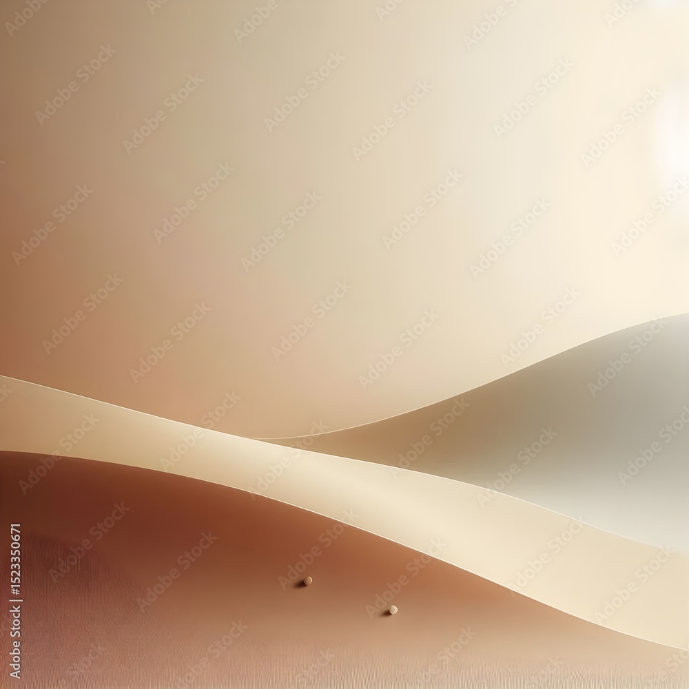 Poster elegant modern soft abstract background with brown cream tones smooth gradients and subtle texture c