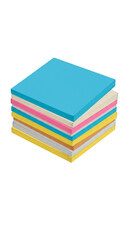 Illustration Multicolored Stack Of Sticky Notes Memo Pad On Transparent