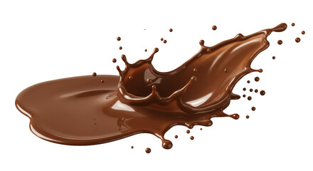 Delicious Chocolate Splash Liquid Motion Sweet Drink Splashing Background