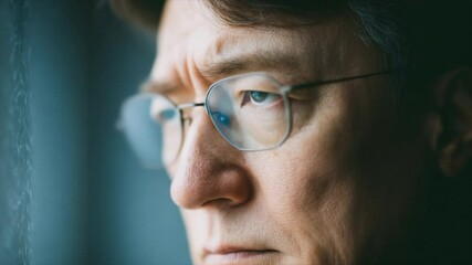 A man is looking sad - Powered by Adobe