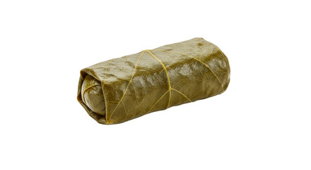 Isolated Food Image Delicious Stuffed Grape Leaves with Rice on Black