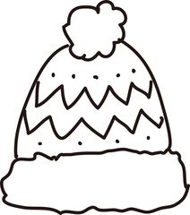 Winter Hat Hand Drawn Doodle

