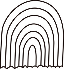Rainbow Hand Drawn Doodle

