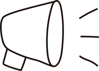 Megaphone Hand Drawn Doodle

