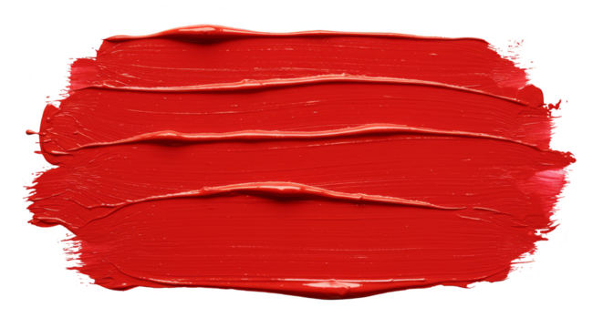 Isolated Abstract Red Paint Smear Texture Background With Brushstroke