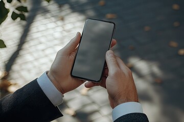 Ultra Hd Image of Business Man Using His Mobile Phone
