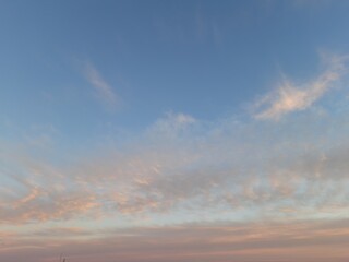 photo of beautiful sky at sunset. place for text, advertising