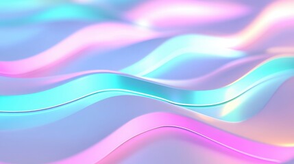 Beautiful abstract illustration of shimmering waves in various lovely colors