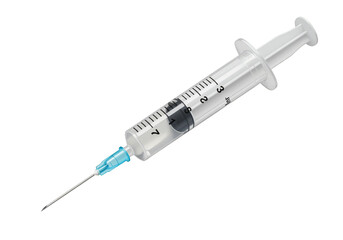 Fototapeta premium Isolated Illustration of Medical Syringe Injection Needle with Transparent Background