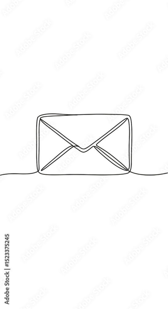 Aufkleber isolated email icon with transparent background modern mail message