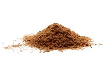 Pile of Cinnamon Powder on Black Background Culinary Ingredient Spice Flavoring Baking Cooking and Food Photography