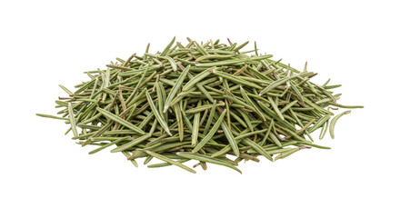 Isolated Pile Of Dried Rosemary Herb Food Ingredient Transparent Background