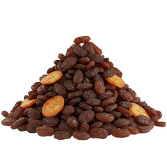 Isolated Pile of Raisins With transparent Background for Healthy Snack