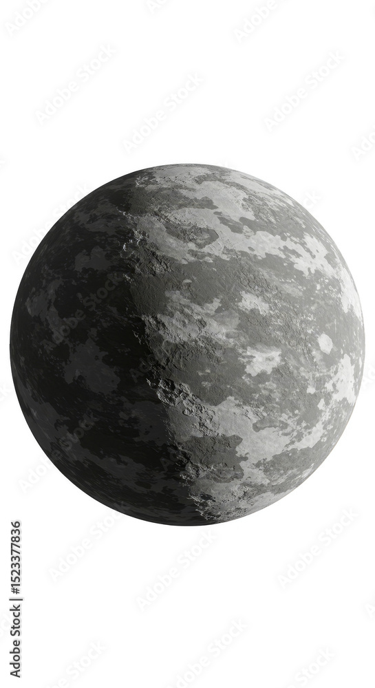Aufkleber realistic 3d planet on transparent background in the outer space