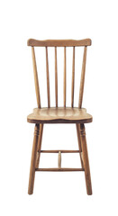 Isolated Wooden Antique Chair With Vintage Design On Transparent Background