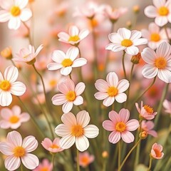 Cute Flower Background Desktop Wallpaper &ndash; Vector Floral Design