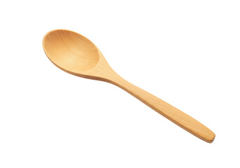 Isolated Wooden Spoon Utensil On Transparent Background Culinary Tool