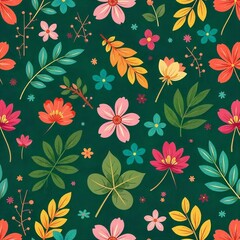 Cute Flower Background Desktop Wallpaper &ndash; Vector Floral Design