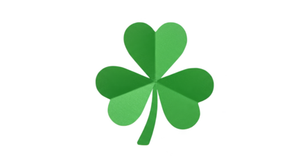 Isolated Shamrock Green Clover Illustration for Saint Patrick's Day