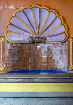 Fuente de pared caracola.