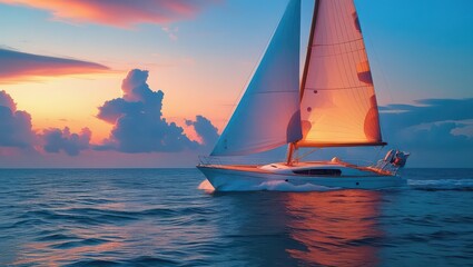 Fototapeta premium yacht in the sea