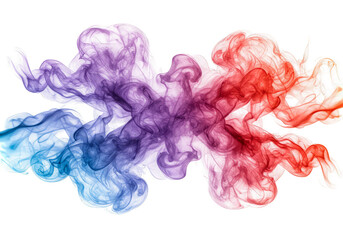 Isolated Abstract Smoke Isolated on Transparent Background Watercolor Design