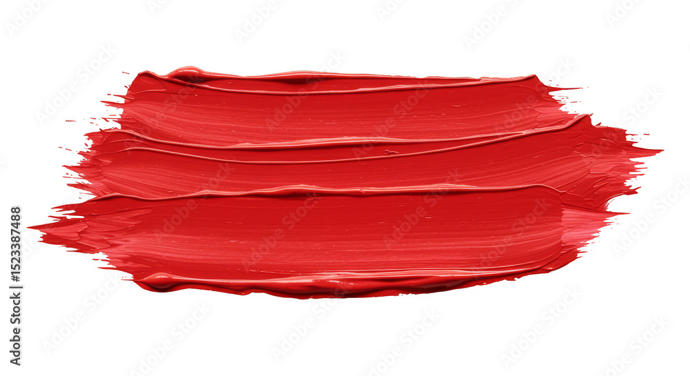 Poster isolated red brush stroke smear paint background texture design element