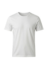 Photorealistic White T-Shirt Apparel Clothing Isolated on Transparent