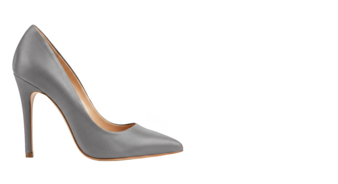 Isolated Sparkle Silver High Heel Shoe Glamour Party Transparent PNG