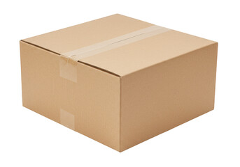 Isolated Brown Cardboard Box Package Shipping Container Delivery
