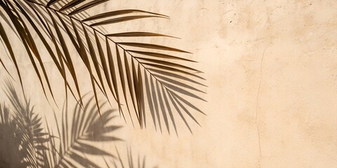 Obraz premium Lush green palm leaves sway in gentle breeze creating a tropical paradise atmosphere