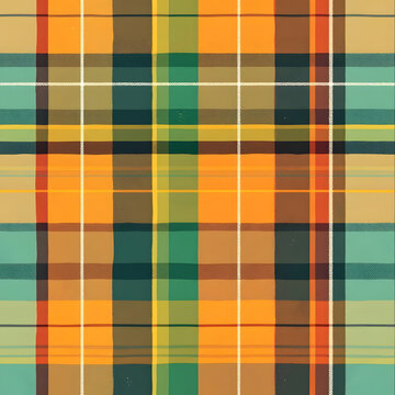 Flat Gingham Seamless Pattern for Brazilian Celebrations

