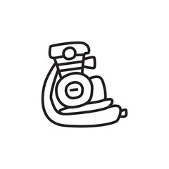 Machine motorcycle design illustration