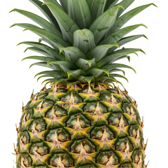Fototapeta premium Isolated Fresh Pineapple Fruit Tropical Food on Transparent Background