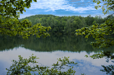 Unicoi Lake at Anna Ruby Falls in Helen, GA