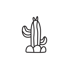 Fototapeta premium Cactus icon design vector illustration
