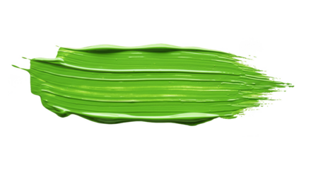 Isolated Green Paint Brushstroke Grunge Texture Background For Creative Use