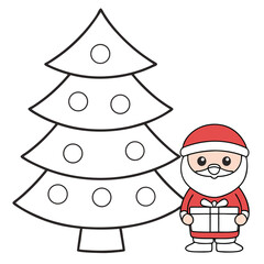 graphics-coloring-page-with-outline-of-christmas-t (4).eps