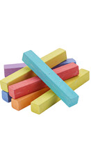 Pile of Multicolored Chalk Sticks Illustration on Transparent Background