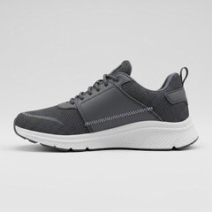 Stylish Gray Running Shoe, Modern Athletic Sneaker Design