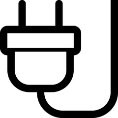 Simple flat essentials icon with minimalistic outline design for clean and modern interface applications.