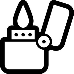 Simple flat essentials icon with minimalistic outline design for clean and modern interface applications.