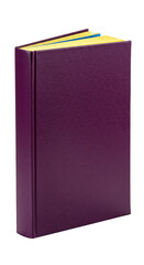 Isolated Purple Book With Transparent Background For Study Knowledge