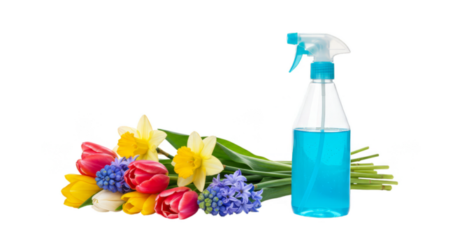 Isolated Still Life Flowers with Cleaner and Transparent Background - Powered by Adobe