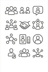 Fototapeta premium Business network icons on metallic gray background for communication concepts