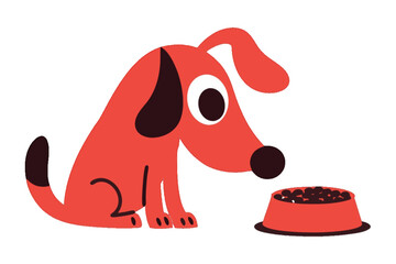 dog with bone | Hungry Pup | Doggie Dinner | dog feeding vector | The Hungry Hound | feed me 
