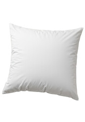 Isolated White Square Pillow on Transparent Background for Comfortable Sleep